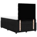 kontinentalseng med madras 120x190 cm velour sort