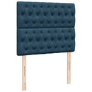 kontinentalseng med madras 120x190 cm velour mørkeblå