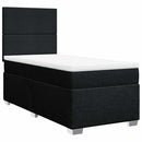 kontinentalseng med madras 80x200 cm stof sort
