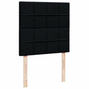 kontinentalseng med madras 80x200 cm stof sort
