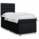 kontinentalseng med madras 80x200 cm stof sort