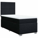 kontinentalseng med madras 90x190 cm stof sort