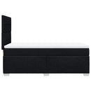 kontinentalseng med madras 90x190 cm stof sort