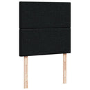 kontinentalseng med madras 90x200 cm stof sort