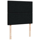 kontinentalseng med madras 120x190 cm stof sort