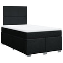 kontinentalseng med madras 120x200 cm stof sort