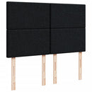 kontinentalseng med madras 140x190 cm stof sort