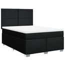 kontinentalseng med madras 160x200 cm stof sort