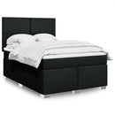 kontinentalseng med madras 160x200 cm stof sort