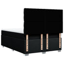 kontinentalseng med madras 160x200 cm stof sort
