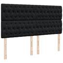 kontinentalseng med madras 180x200 cm stof sort
