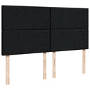 kontinentalseng med madras 200x200 cm stof sort