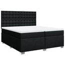 kontinentalseng med madras 200x200 cm stof sort