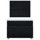 kontinentalseng med madras 80x200 cm stof sort