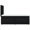 kontinentalseng med madras 80x200 cm stof sort