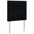 kontinentalseng med madras 80x200 cm stof sort