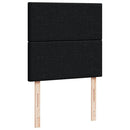 kontinentalseng med madras 90x190 cm stof sort