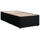 kontinentalseng med madras 90x190 cm stof sort