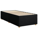 kontinentalseng med madras 90x190 cm stof sort