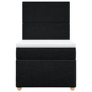 kontinentalseng med madras 90x200 cm stof sort