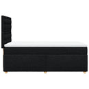 kontinentalseng med madras 90x200 cm stof sort