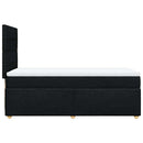 kontinentalseng med madras 100x200 cm stof sort