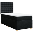kontinentalseng med madras 100x200 cm stof sort
