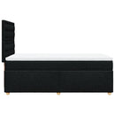 kontinentalseng med madras 100x200 cm stof sort