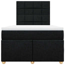kontinentalseng med madras 120x190 cm stof sort