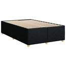 kontinentalseng med madras 120x190 cm stof sort