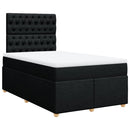 kontinentalseng med madras 120x190 cm stof sort