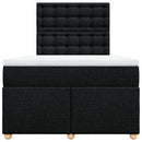 kontinentalseng med madras 120x190 cm stof sort
