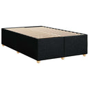 kontinentalseng med madras 120x190 cm stof sort