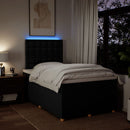 kontinentalseng med madras 120x200 cm stof sort