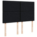 kontinentalseng med madras 160x200 cm stof sort