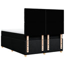 kontinentalseng med madras 160x200 cm stof sort