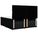 kontinentalseng med madras 180x200 cm stof sort