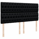 kontinentalseng med madras 180x200 cm stof sort
