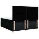 kontinentalseng med madras 200x200 cm stof sort