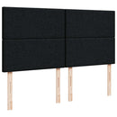 kontinentalseng med madras 200x200 cm stof sort