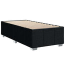 kontinentalseng med madras 90x190 cm stof sort