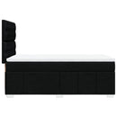kontinentalseng med madras 90x200 cm stof sort