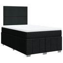 kontinentalseng med madras 120x190 cm stof sort