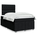kontinentalseng med madras 120x190 cm stof sort