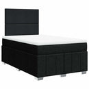 kontinentalseng med madras 120x200 cm stof sort