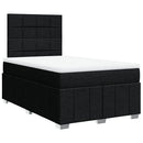 kontinentalseng med madras 120x200 cm stof sort