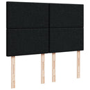 kontinentalseng med madras 140x190 cm stof sort