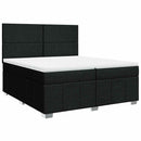 kontinentalseng med madras 200x200 cm stof sort