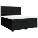 kontinentalseng med madras 200x200 cm stof sort