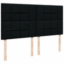 kontinentalseng med madras 200x200 cm stof sort